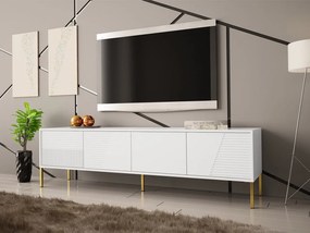 TV szekrény Meretoza 06 (fehér + arany) . 1106238