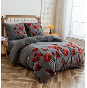 Mikroplüss ágyneműhuzat REDFLOWA szürke Ágyneműhuzat mérete: 70 x 80 cm | 140 x 200 cm