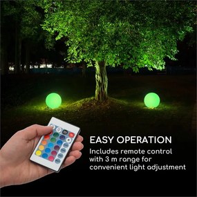 Shinestone Solar 50, gömblámpa, napelem, Ø 50 cm, RGB-LED, IP68, akkumulátor