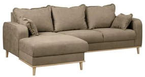 Világosbarna sarokkanapé (bal oldali) Beata – Ropez