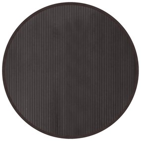 kerek sötétbarna bambusz szőnyeg 100 cm