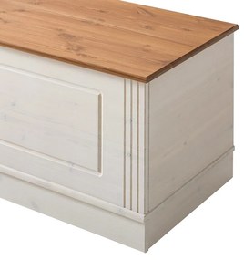 Fehér borovi fenyő tárolóláda 80x45 cm Anita – Støraa