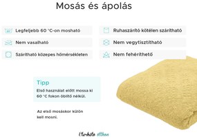 Basic sárga törölköző 50 x 90 cm, 100% pamut