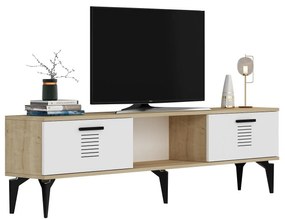 TV asztal/szekrény Vipapo 11 (zafír tölgy + fehér) . 1095221
