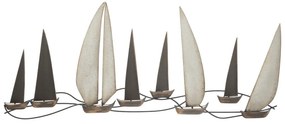 Fém fali dekoráció 119x51 cm Regata – Mauro Ferretti