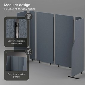 akusztikus falpanel SADIE Carbon Fog 280/145 cm