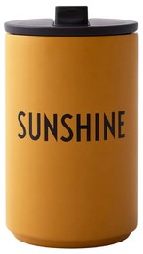 Sunshine mustársárga utazóbögre, 350 ml - Design Letters