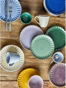 Sötétlila kőedény desszertes tányér ø 20 cm Latina – Bloomingville