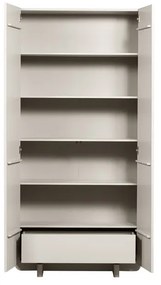 Krémszínű borovi fenyő moduláris szekrény 101x210 cm Basu – WOOOD