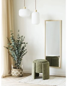 Scottsdale fali tükör fa kerettel, natúr, 45x110 cm