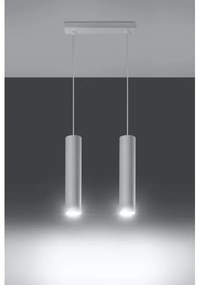 Sollux SL.0324 - Csillár zsinóron LAGOS 2 2xGU10/10W/230V fehér