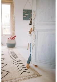 Krémszínű mosható kézi szövésű pamut szőnyeg 170x240 cm Bereber Rhombs – Lorena Canals