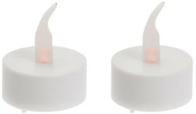 LED villogó teásgyertyák, 3,8 cm, 2 db-os szett,elemes, időzítővel