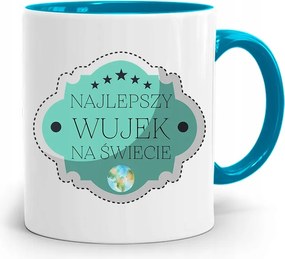 Kék Bögre Ajándék Nagybácsinak A Legjobb Nagybácsi fényképes nyomtatással