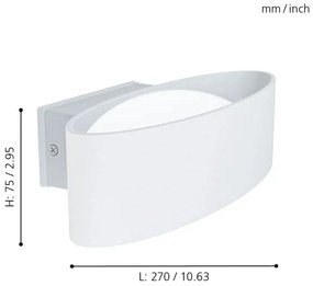 Eglo 98709 - LED Kültéri fali lámpa CHINOA LED/10W/230V IP44