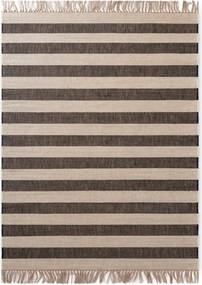 Fekete-krémszínű kétoldalas-kézi szövésű juta szőnyeg 120x170 cm Playa – Hanse Home