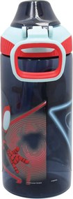 Pókember Spidey Web műanyag szívószálas kulacs akasztóval 450 ml