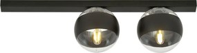 EMIBIG 1123-2 FIT Loft Mennyezeti Lámpa Fekete, Átlátszó E14 IP20