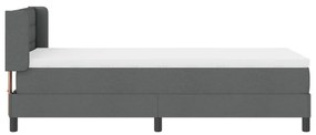 Boxspring Ágy Matrac - Sötétszürke - 90 x 200 cm - Szövet