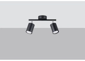 Sollux SL.1127 - Spotlámpa LEMMI 2xGU10/40W/230V fekete