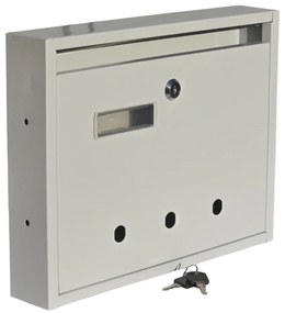 Lépcsőházi Postaláda (Monaco) 310mm X 230mm X 60mm lefele nyíló Szürke