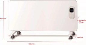 Methana elektromos fűtőtest 1000W/2000W