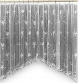 Mg Függöny 4310 Fehér Ív 350X160 kész szalaggal