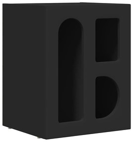 vidaXL Éjjeli asztal 2 pcs Fekete 40 x 35 x 50 cm Faanyag