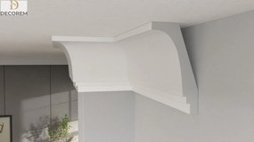 Mennyezeti dĂszlĂ©c DLP50 8cm x 4,5cm pĂĄrkĂĄny stukkĂł Xps Decorem