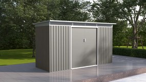 Kerti ház G21 GRAH 483 - 340 x 142 cm, metál szürke