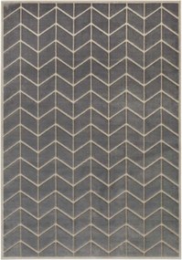 Szürke 3D viszkóz szőnyeg 120x170cm