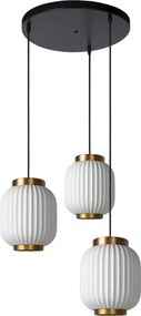 Lucide GOSSE 13435/03/31 Függőlámpa 3x40w/e27 ip20