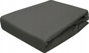 Gumis Jersey Lepedő 180X200 Sötétszürke