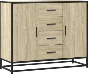 vidaXL sonoma tölgy színű szerelt fa tálalóasztal 92 x 35 x 76 cm