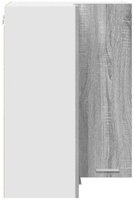 Függő szekrény Riga Szürke Sonoma és fehér 57 x 57 x 80 cm