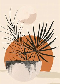 Poszter 50x70cm Pálmafás Nyugat