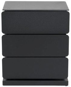 Fekete fém komód 37x45x26 cm Joey – Spinder Design