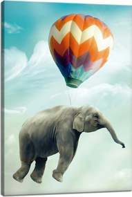 Vászonkép Absztrakt Repülő elefánt Művészet 40x60 cm