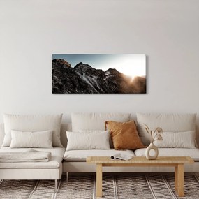 Egy sziklás hegység képe (120x50 cm)