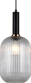 Italux glamour modern függeszték antiola fekete átlátszó itxpnd-5588-1l-bkcl