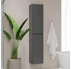 TRONDHEIM fürdőszobaszekrény, 174 cm, antracit