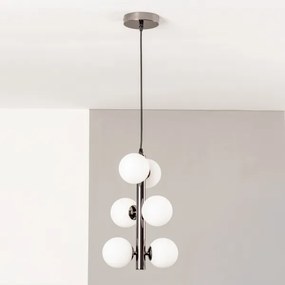 Brilagi - LED Csillár zsinóron MILLA 6xG9/3W/230V fényezett króm/fehér