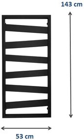 Weberg Texas Design Törölközőszárítós Radiátor 143x53 cm (fehér)