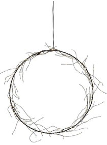 Fekete fénydekoráció karácsonyi mintával ø 35 cm Nike – Star Trading