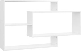 vidaXL fehér szerelt fa fali polc 104 x 20 x 58,5 cm