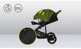 Lionelo – 3 az 1-ben kombinált babakocsi MARI TOUR, fekete ónix