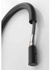 Sapho - Mosogatócsap kihúzható permetezővel FLAWO matt fekete