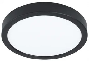LED panel , 16.5W , falon kívüli , kerek , természetes fehér , fekete keret , EGLO , FUEVA 5 , 99234