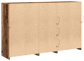 Old Fa oldal szekrény LED Fényekkel 162x37x100 cm Szerelt Fa