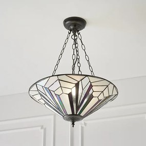 Endon klasszikus tiffany függeszték astoria sötétbarna sokszínű end63936